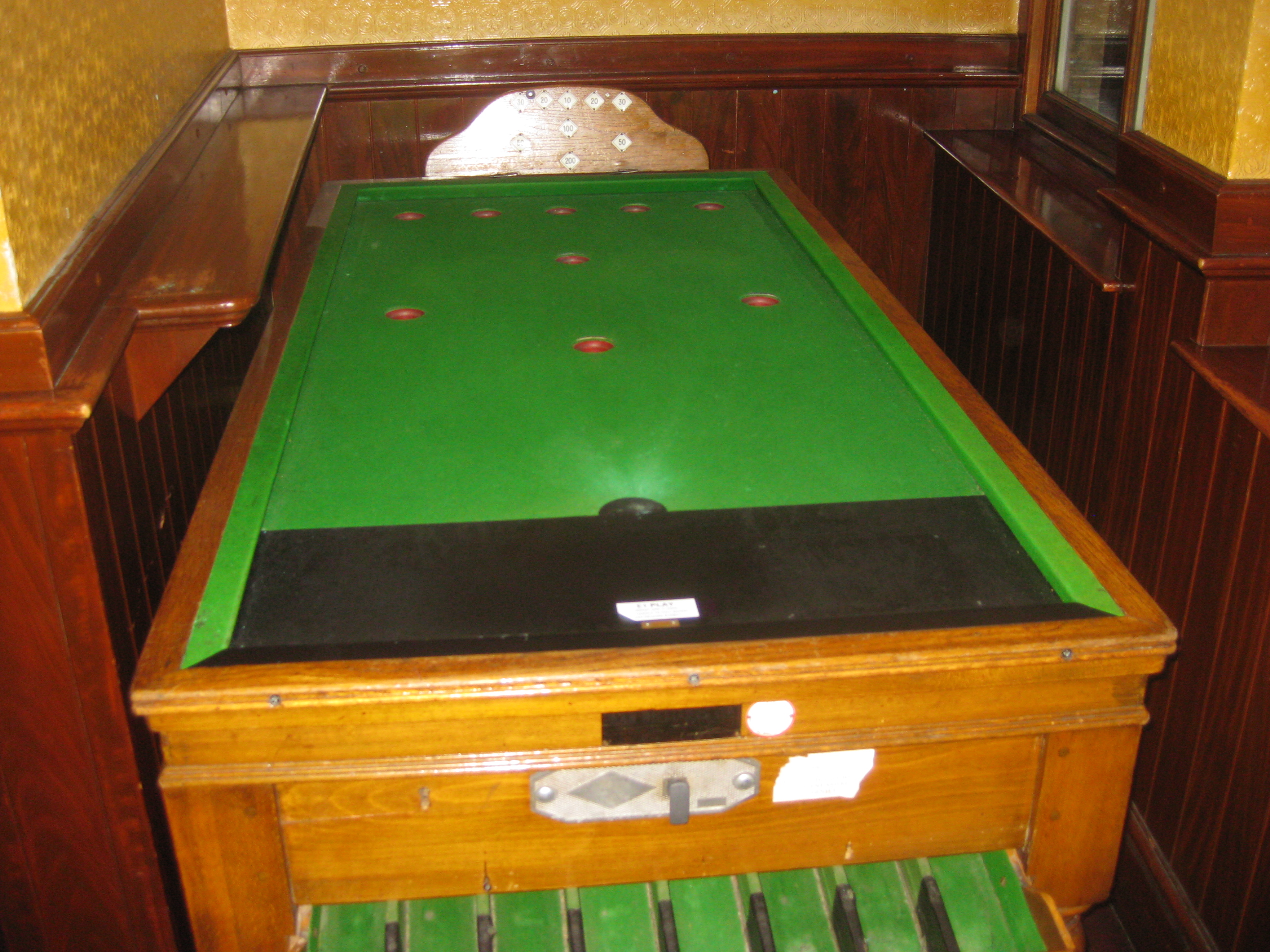 Biliardový stôl detail